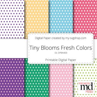 Tiny Blooms Fresh Colors - Digital Design Paper