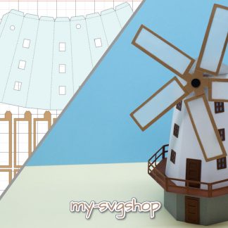 Windmill - SVG / DXF / PDF